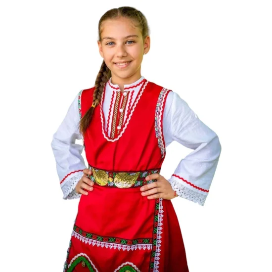 Bulgarian Costumes Стилизиран костюм - Червен сукман