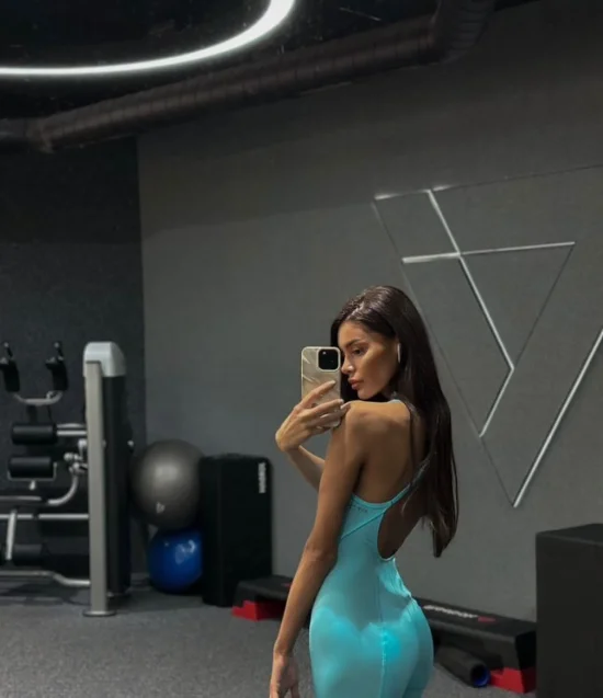 FIT SET Lol Back Jumpsuit Aquamarine