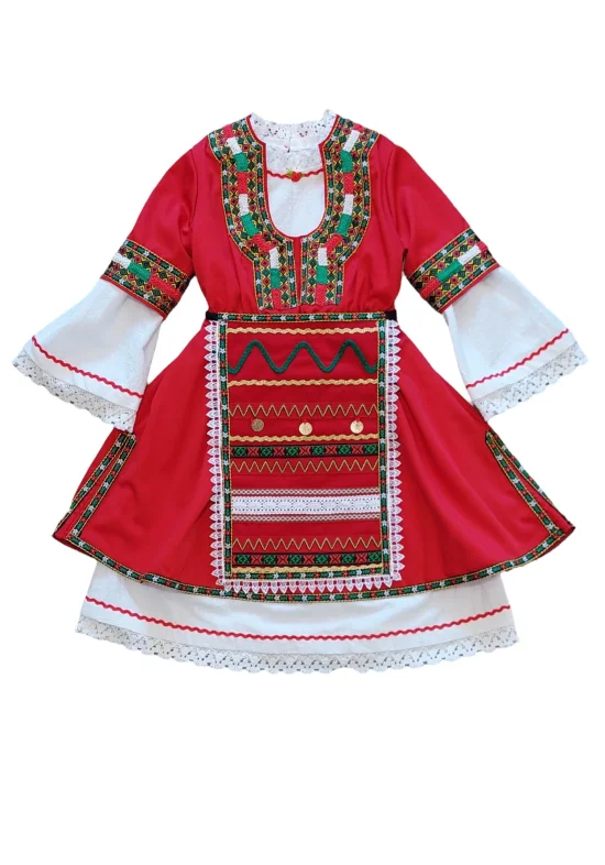 Bulgarian Costumes Стилизиран костюм - Червена сая